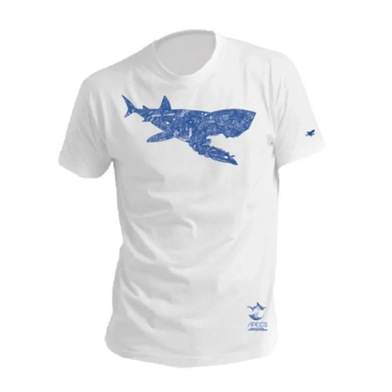 T-shirt homme à col rond blanc "Je dévore ma Bretagne"