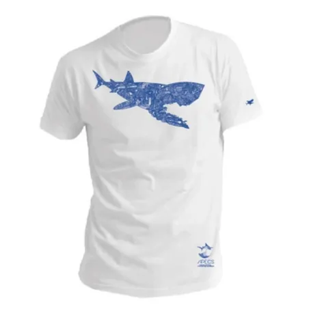 T-shirt homme à col rond blanc "Je dévore ma Bretagne"